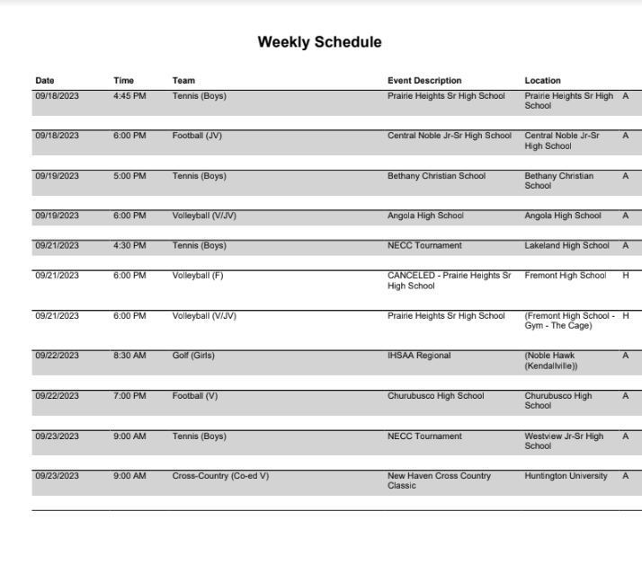 FHS Athletics